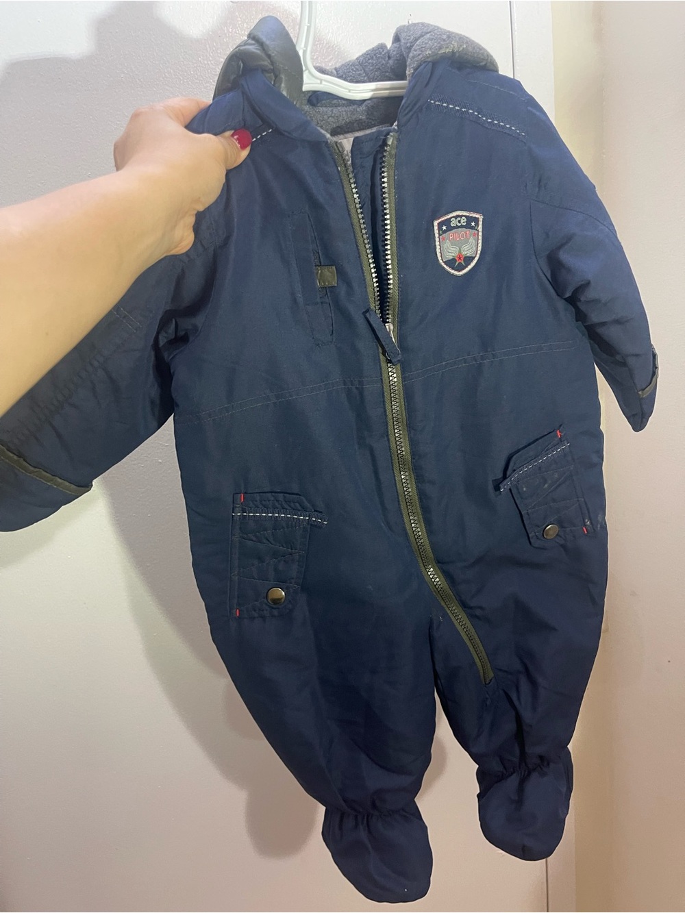 Rothschild Navy Baby Snowsuit with Hood